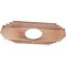 Ekena Millwork Chrysler Wood Fretwork Pierced Ceiling Medallion, Cherry, 26"W x 13"H x 6 7/8"ID x 3/8"T CMWP26X13X0375CSCH - alternate 4